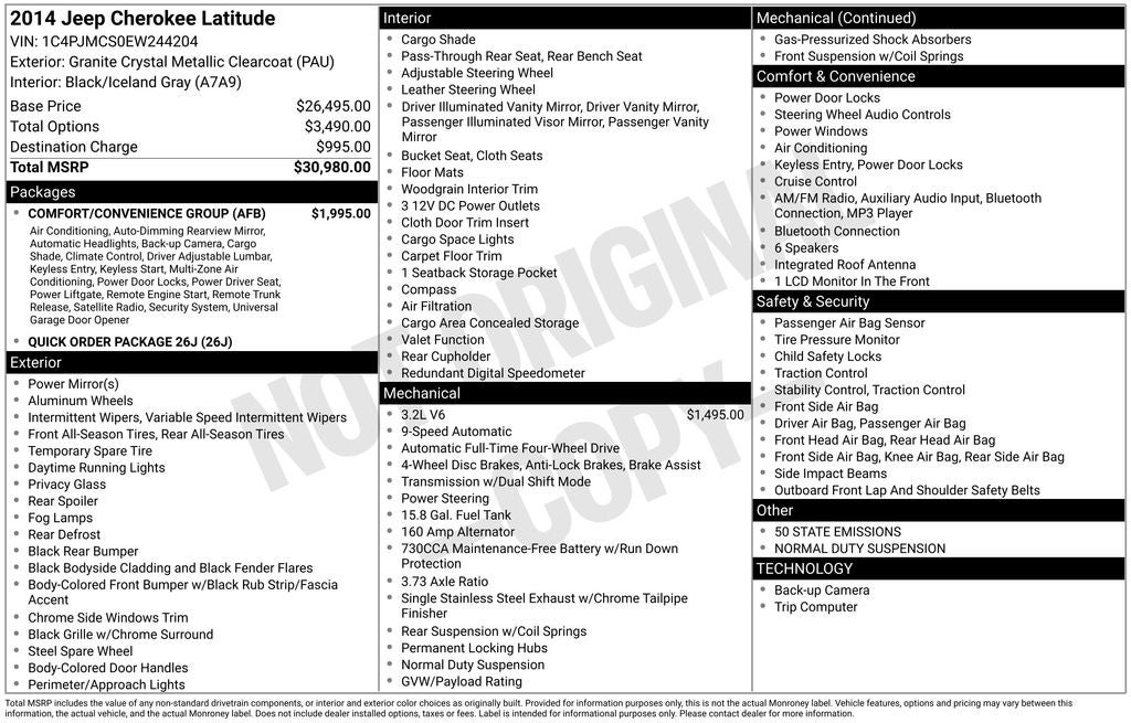 2014 Jeep Cherokee Latitude