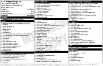 2025 Dodge Durango GT