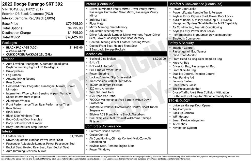 2022 Dodge Durango SRT 392