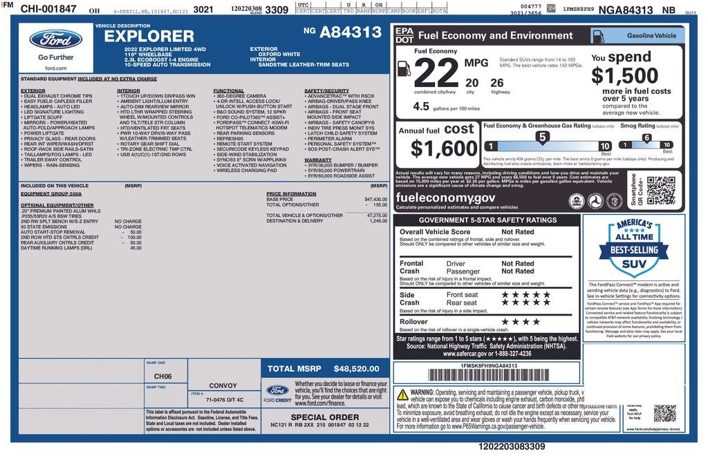 2022 Ford Explorer Limited