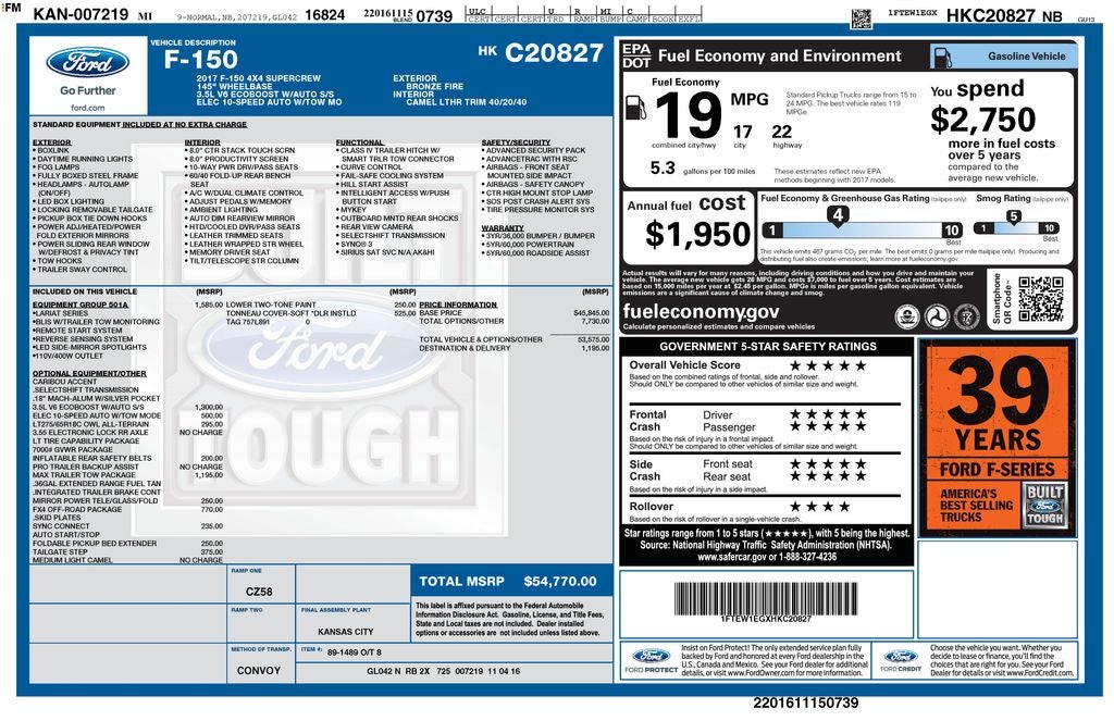 2017 Ford F-150 XL