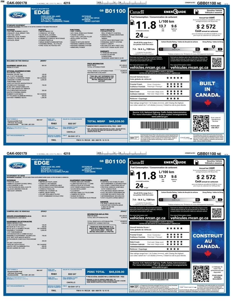 2016 Ford Edge SEL