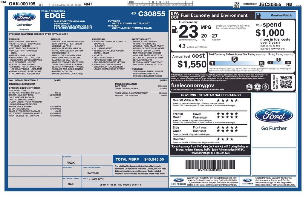 2018 Ford Edge Titanium