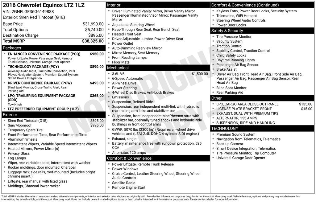 2016 Chevrolet Equinox LTZ