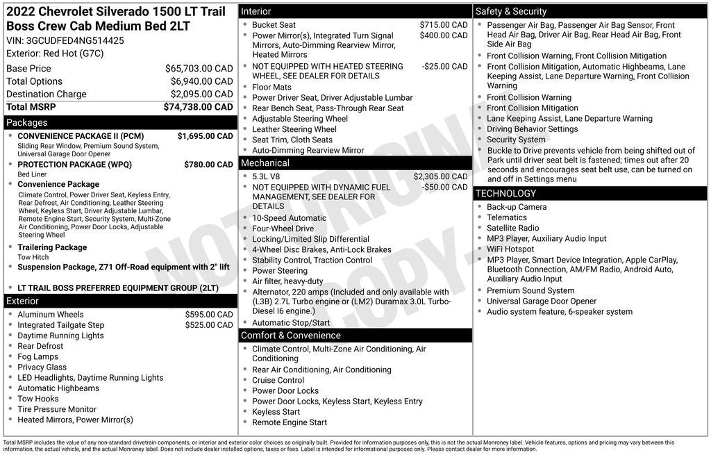 2022 Chevrolet Silverado 1500 LT Trail Boss