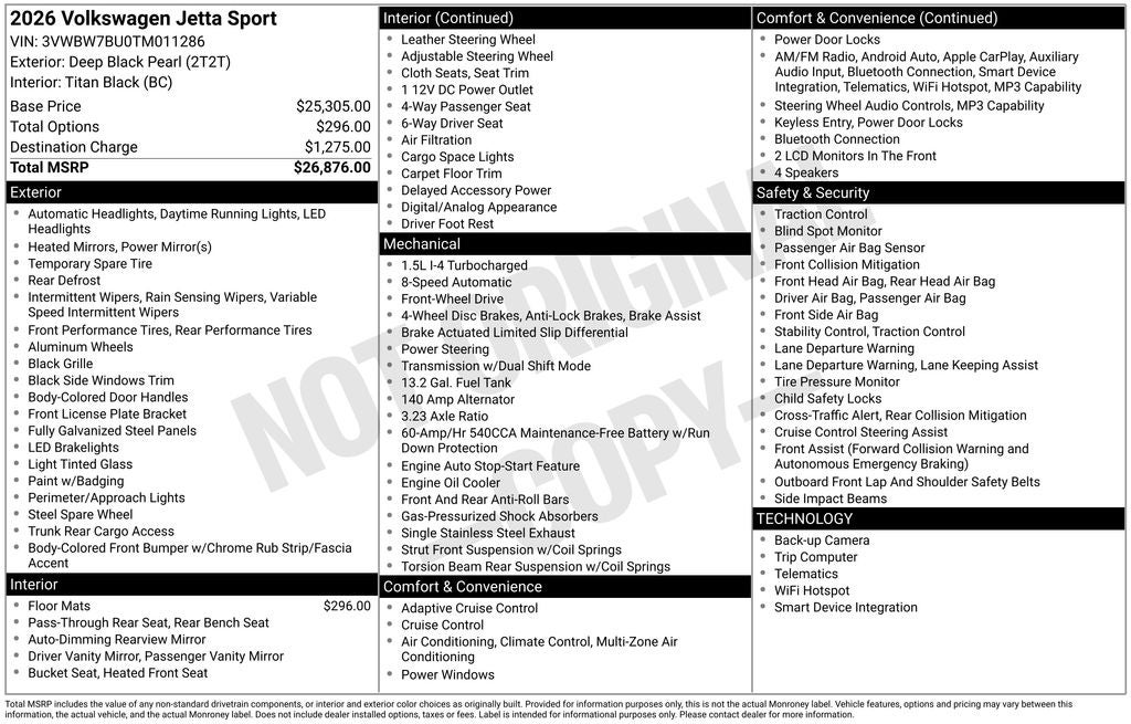 2026 Volkswagen Jetta Sport - Photo 33