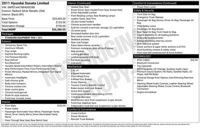 2011 Hyundai Sonata Ltd