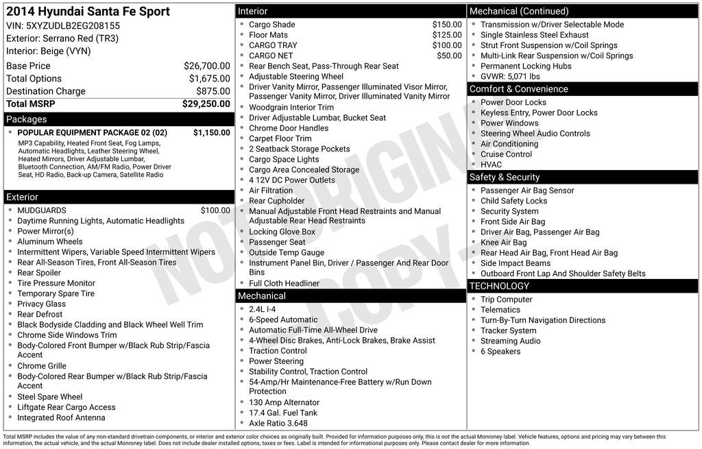 2014 Hyundai Santa Fe Sport 2.4