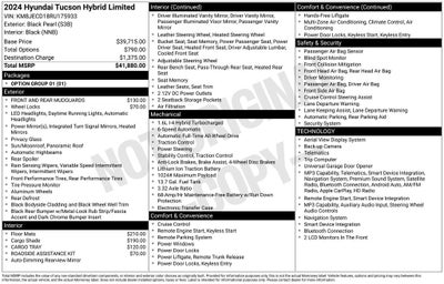 2024 Hyundai Tucson Hybrid Limited