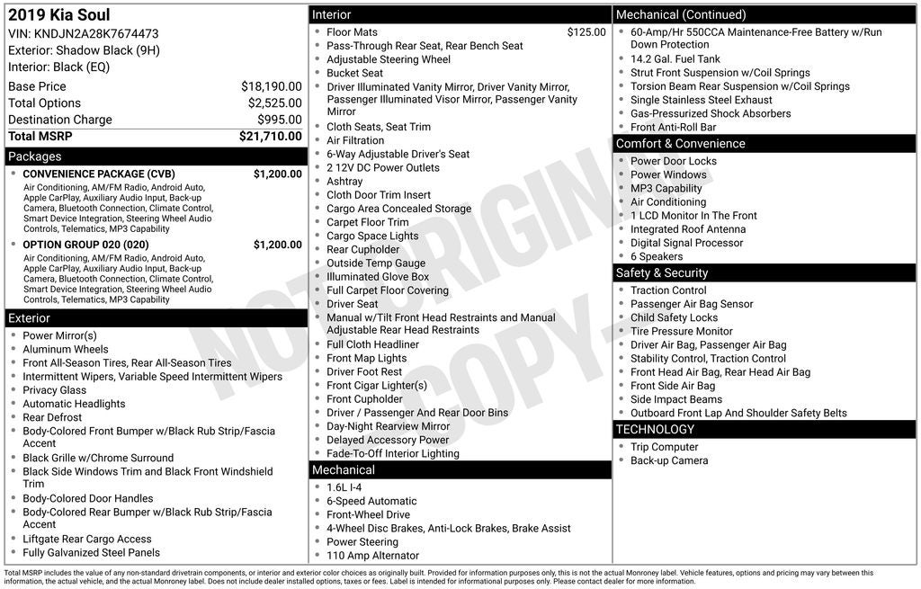 2019 Kia Soul Base