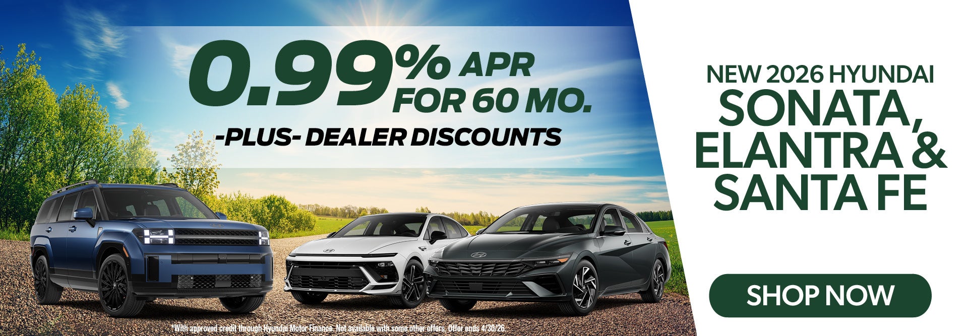 Hyundai Elantra, Sonata, Santa Fe